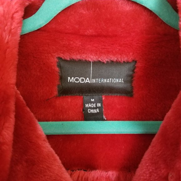 Sherpa Warm Suede Coat Size M - Picture 9 of 13